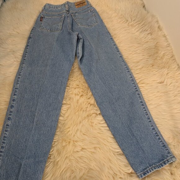 Union Bay Women's Blue Mid Washed Tapered High Waist Mom Jeans Size 5/6 - Picture 7 of 8